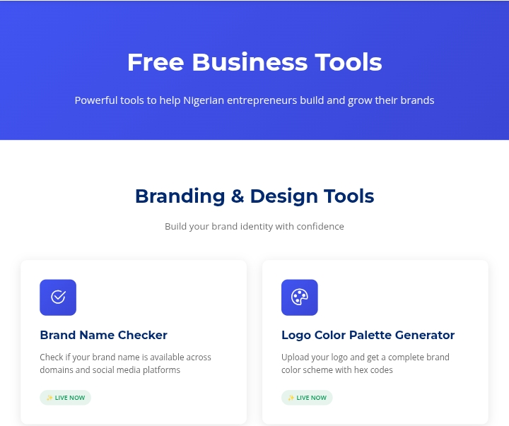 Free Tools Platform